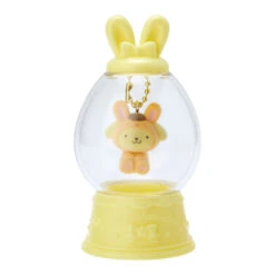 SANRIO Keychain Case Flocking Figure Pompompurin Easter Ver.