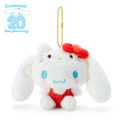 SANRIO Narikiri Plush Keychain Hello Kitty Cinnamoroll 20th Anniversary