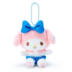 SANRIO Plush Keychain My Melody Blue Tokimeki Push Goods
