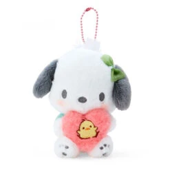 Plush Keychain Pochacco Sanrio Push Heart