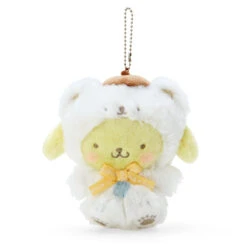 Plush Keychain Pompompurin Sanrio Fuwa Fuwa Snow Design