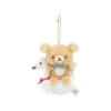 Plush Keychain Rilakkuma And Swan San Rilakkuma Swan And Golden Flower